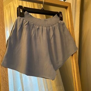 Blue Ruffle Shorts